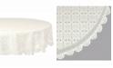 Design Imports Vintage Polyester Lace Tablecloth 63" Round